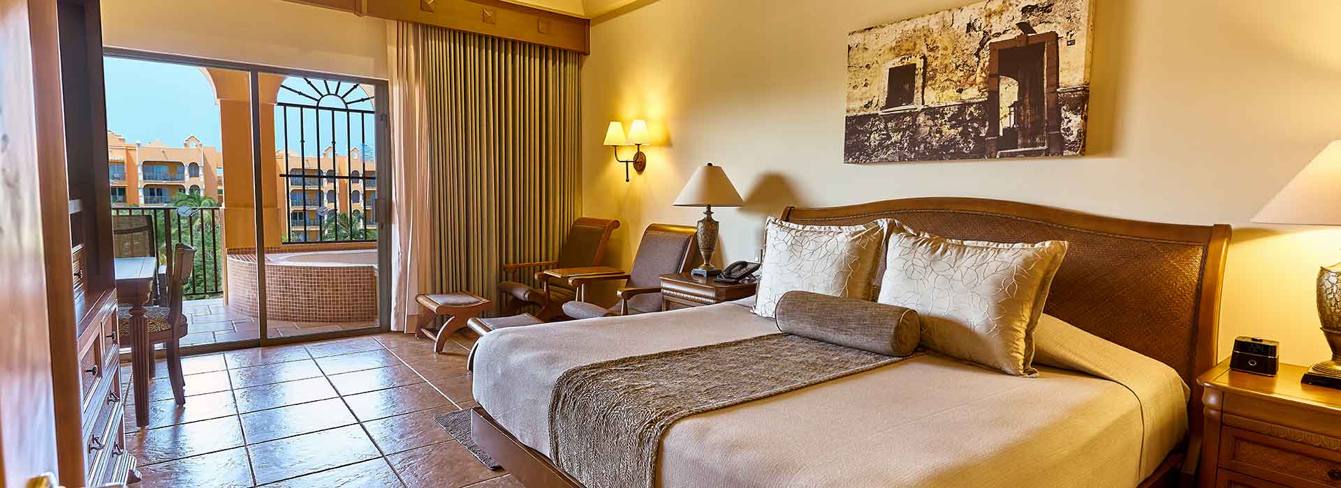 amplia suite con una cama king