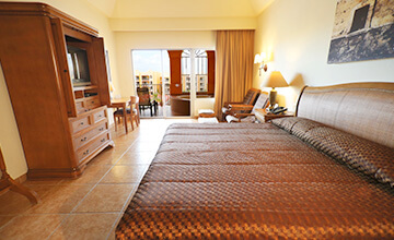 amplia suite con una cama king